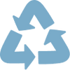 Icon of the recycling symbol