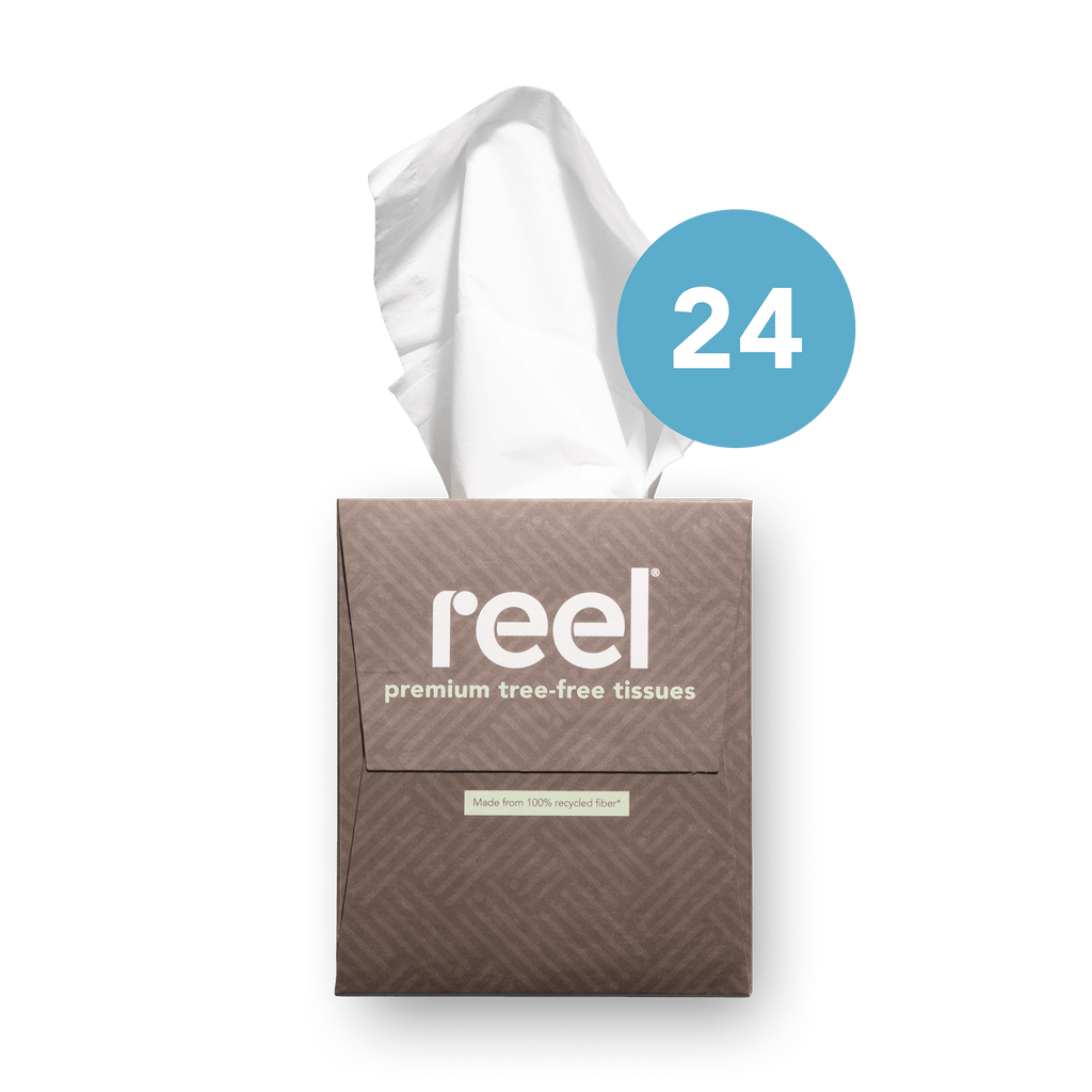 EcoFriendly Tissues 100 Recycled Facial Tissues Reel®