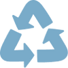 Icon of the recycling symbol 