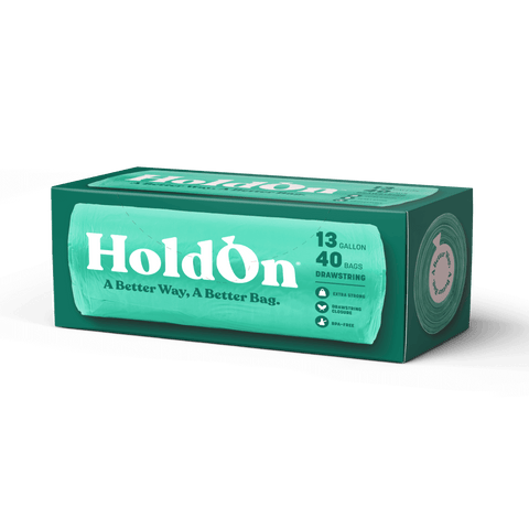 HoldOn Compostable Tall Kitchen Trash Bags HoldOn 